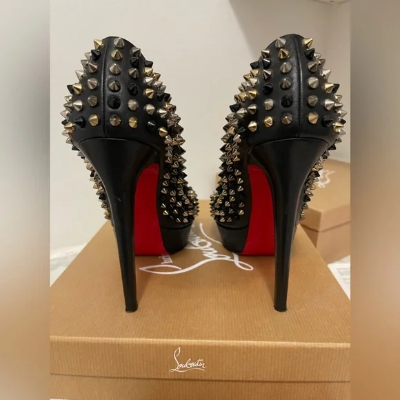 Christian Louboutin Bianca Spikes 140 Nappa - Picture 7 of 11